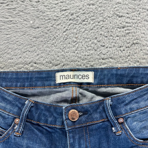 Maurices Jeans Womens 29x29 Blue Cotton Denim Skinny Leg Faded Stretch Workwear - Picture 4 of 12
